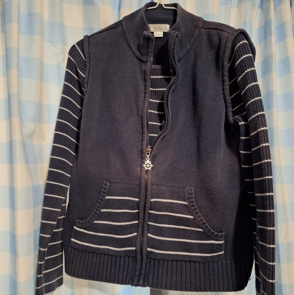 Navy Striped C&B Sweater